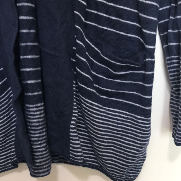 GAP merino wool blend striped kimono navy uniform cardigan size XS oversized - Picture 3 of 12